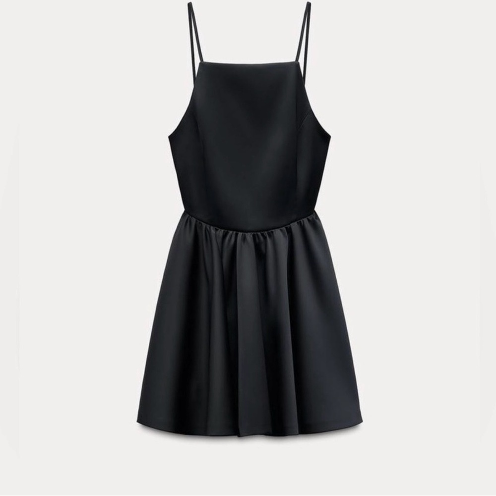 Elegant Black Spaghetti Strap Dress